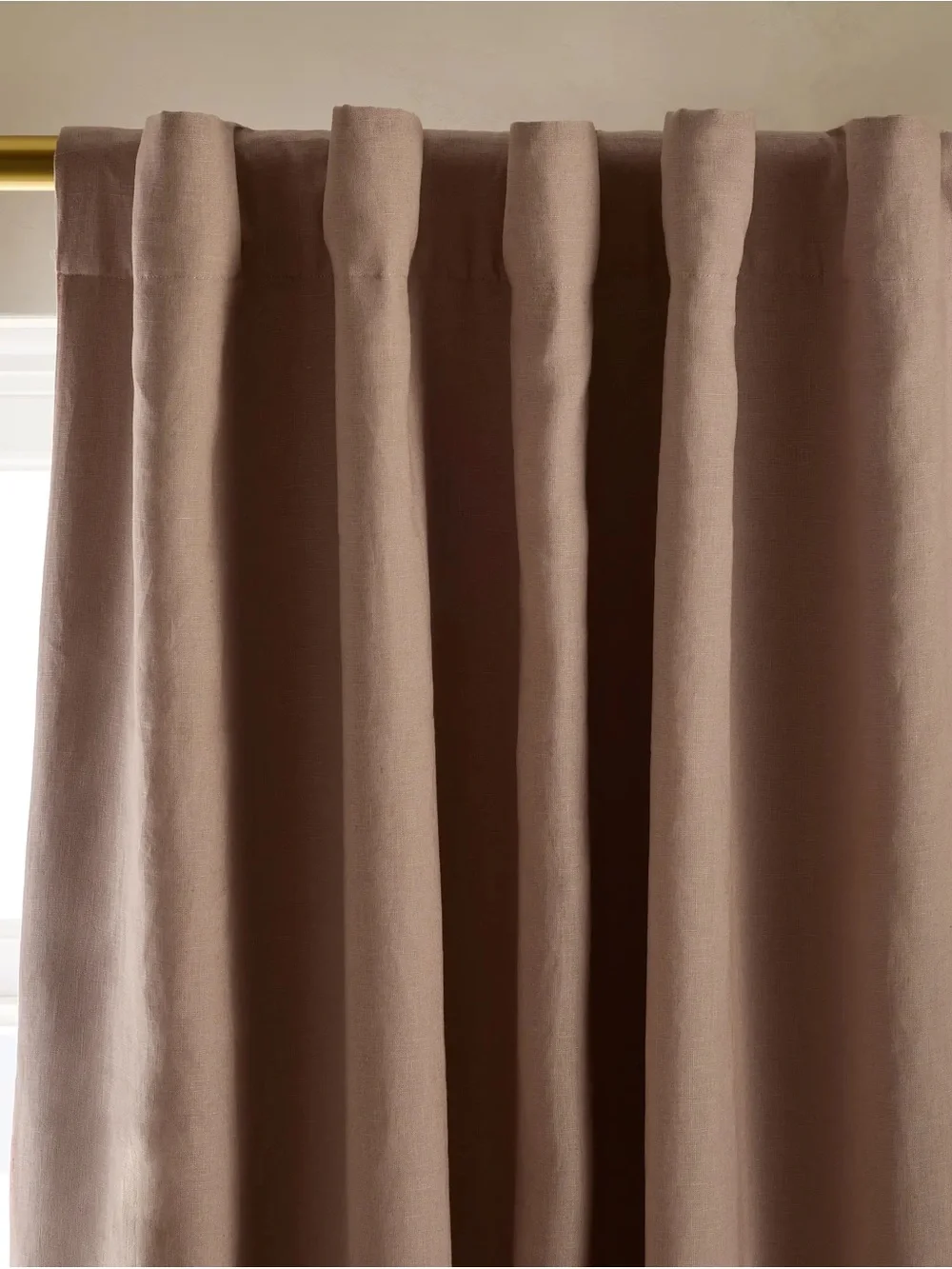 Quince European Linen Room Darkening Rose Quartz - Single Panel